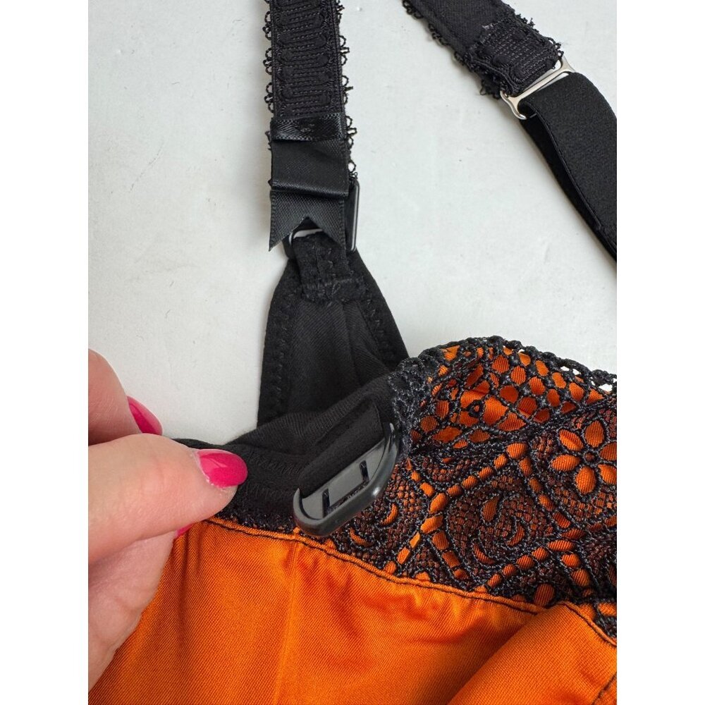 Cake Lingerie NEW 40D Ginger Macaroon Maternity Nursing Bra Underwire Orange - Picture 4 of 11